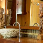 Bathroom Mirror and Washbasin