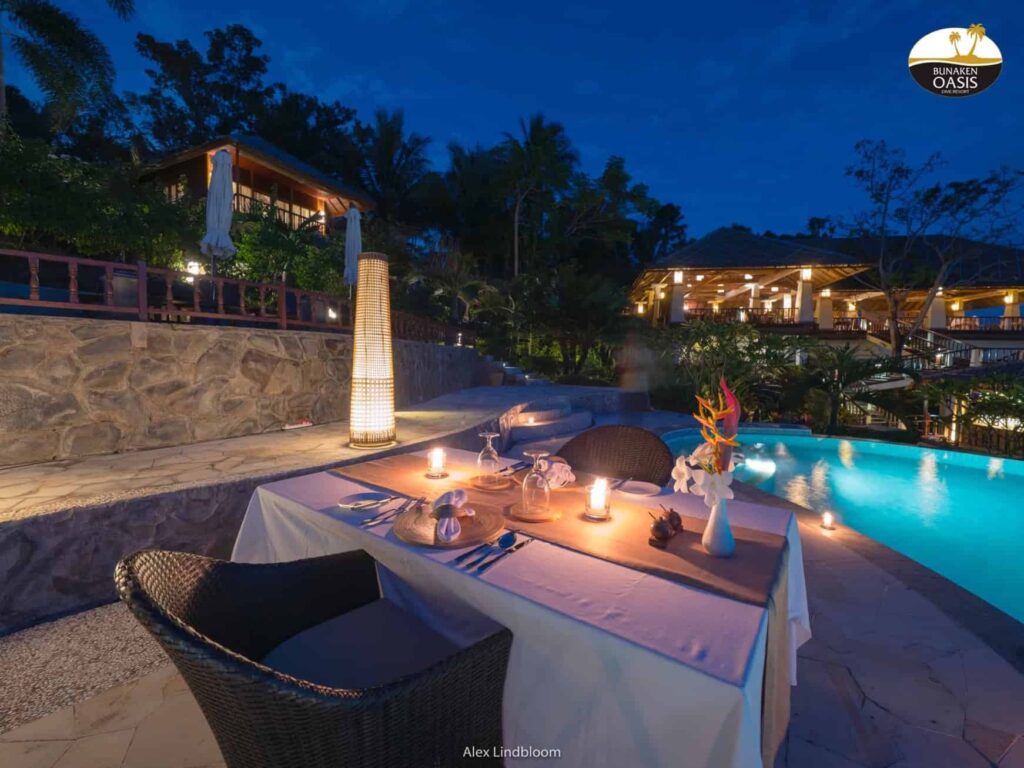 Alam Batu Dive Resort At Night