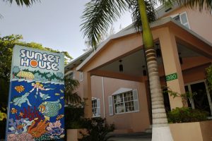 Sunset House SCUBA resort entry 1024x682