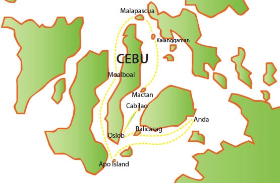 Visayas map